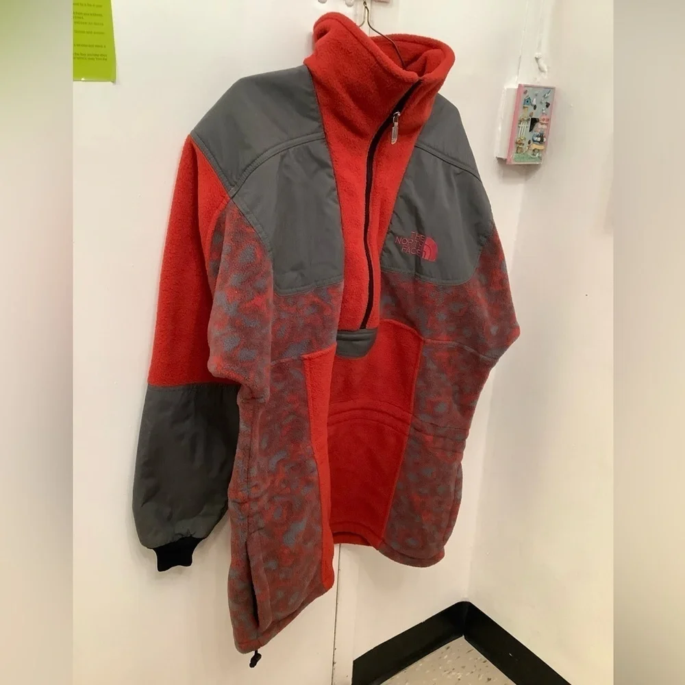VTG USA North Face TNF Rage Men's Medium Fleece Pullover High Cowl Neck Jacket - Picture 11 of 16
